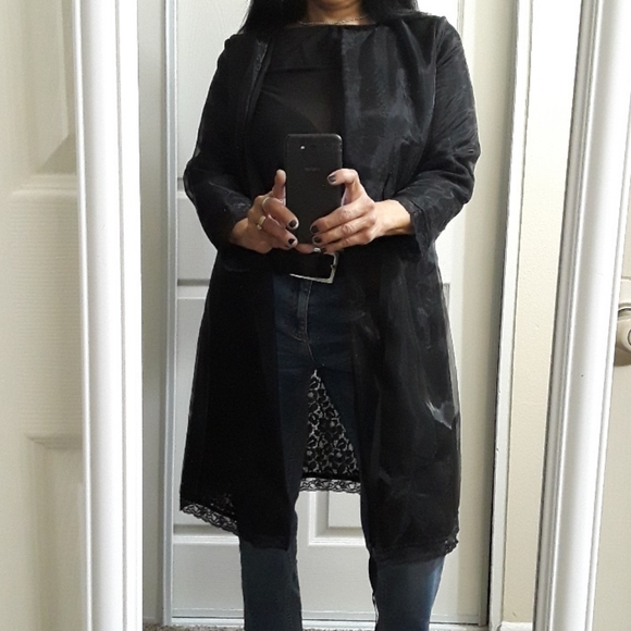 Rare! Heidi Weisel Tulle Lace Robe - Picture 3 of 11